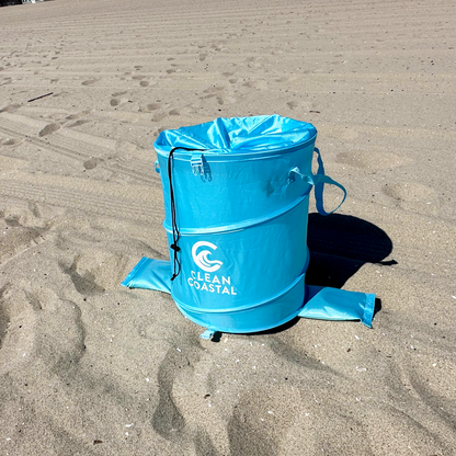 Clean Coastal BeachBin beach setup and use demonstration